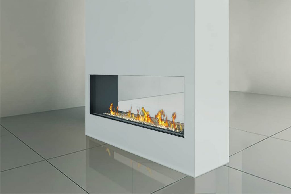 Elegant home fireplace